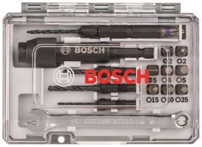 Puuri- ja kruvikeerajaotsakute komplekt Bosch 2607002786, PZ2, 2 - 3.5 mm, 1/4"