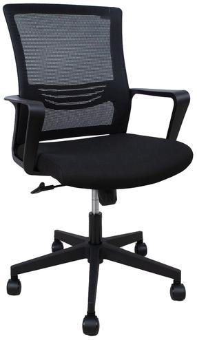 Darbo kėdė Home4you Emma 14530, 57 x 65 x 98 - 104 cm, juoda sp.