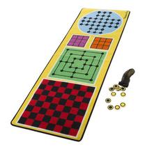 Žaidimų kilimėlis Melissa & Doug Game Rug 4in1, 199 cm x 67 cm, 36 vnt, įvairių spalvų