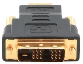 Adapteris Gembird HDMI to DVI-D HDMI male, DVI-D male, melna krās.