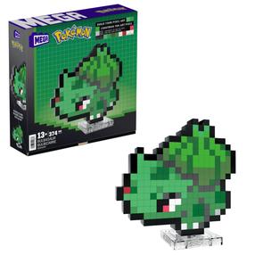 Konstruktors Mattel Mega Bloks Pokemon Bulbasaur HTH75, 374 gab., zaļa krās.