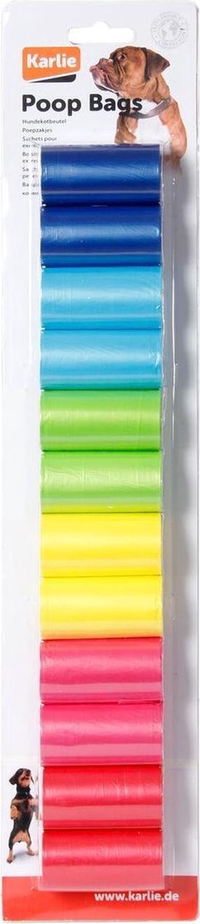Maišeliai šunų ekskrementams Karlie Rainbow 521365, 240 vnt. įvairių spalvų