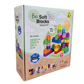 Набор игрушечных блоков Gerardo's Toys Bio Soft, 71 шт., многоцветный