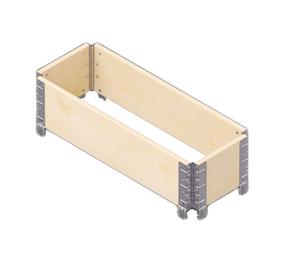 Приподнятая грядка Upyard Natural, 80 см x 30 см x 19.5 см