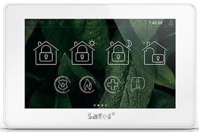 Пульт управления сигнализации Satel INT-TSH2-W, Capacitive Touchscreen, белый цв.