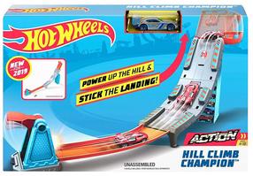 Autorada Mattel Hot Wheels Action Hill Climb Champion GBF83, sinine v./oranž v.