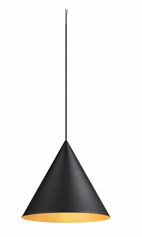 Šviestuvas kabinamas SLV Magico 38 1008505, E27, 1 x 10 W, aukso sp./juoda sp. / juoda sp., 38 x 35 cm