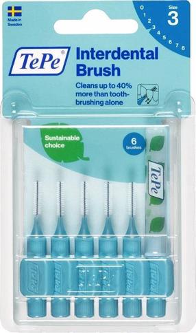 Межзубная щетка TePe Interdental Brush, синий цв.