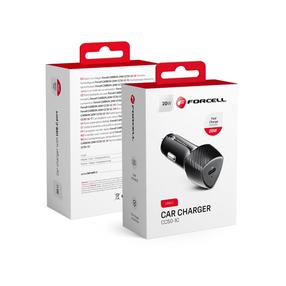 Auto telefona lādētājs Forcell CC50-1C, melna krās., 20 W