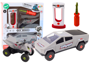  Набор игрушечных автомобилей Lean Toys Diy, серый цв.