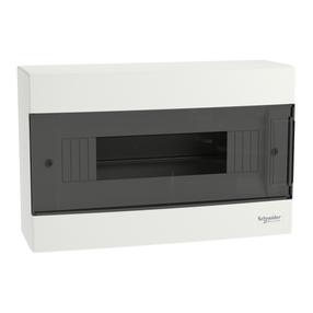 Modulinis skydas Schneider Electric EASY9, virštinkinis, IP40, 12 mod., balta sp./juoda sp.