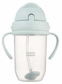 Gertuvė su silikoniniu šiaudeliu Canpol Babies Non-Spill 56/623, 270 ml, 6+ mėn., plastikas, žalia sp.