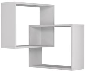 Sieninė lentyna Kalune Design Ring 776HMS1718, balta sp., 68 cm x 60 cm x 68 cm