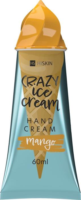 Rankų kremas HiSkin Crazy Ice Cream Mango, 60 ml