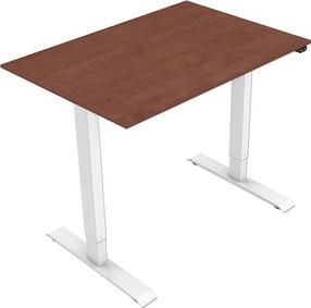 Компьютерный стол NoName, 120 см x 75 см, 78 см, белый цв./коричневый цв.