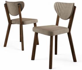 Kėdžių rinkinys Kalune Design Arfe, cappuccino, 46 cm x 45 cm x 86 cm, 4 vnt.
