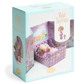 Figūrėlių rinkinys, su priedais Djeco Tinyly Violet Tinyroom DJ06965, violetinė sp.