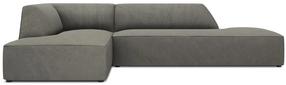 Kampinė sofa Micadoni Home Ruby Modular 4 Seats, pilka sp./šviesiai ruda sp., kairinė, 273 x 180 cm x 69 cm
