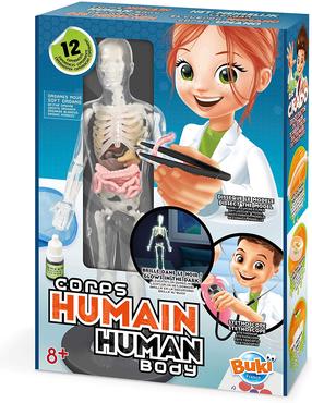 Tyrinėtojo rinkinys Buki France Human Body 2163, balta sp./juoda sp./geltona sp.