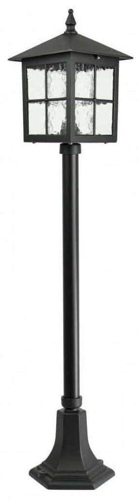 Pastatomas lauko šviestuvas Su-Ma Wenecja, 60W, E27, IP43, juoda sp., 18.5 cm x 106 cm