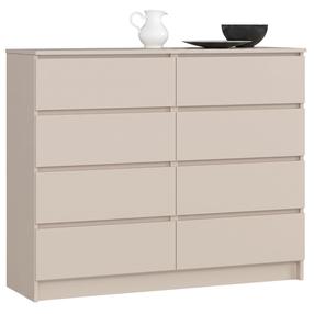 Kumode Akord K120 8SZ CLP PK, kašmira krās., 99 cm x 120 cm x 40 cm