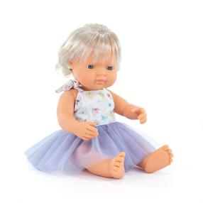 Lelle Miniland My Friends & Me Cauacsian Girl, 38 cm, balta krās.