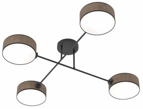 Lampa griesti Emibig Maga 4 1569/4, E14, 4 x 10 W, brūna krās. / melna krās.
