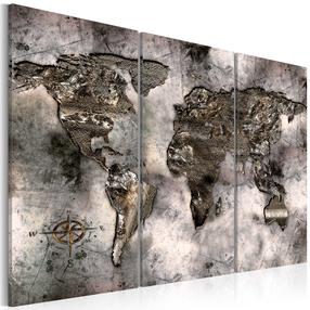 Kamštinė reprodukcija Artgeist Opalescent Map PINNWAND244, 90 cm x 60 cm