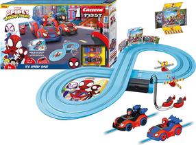 Autotrase Carrera First Its Spidey Time 100042363, zila krās./sarkana krās.