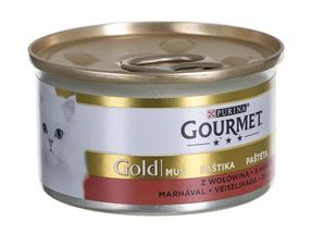 Mitrā kaķu barība Gourmet Gold, liellopa gaļa, 0.085 kg