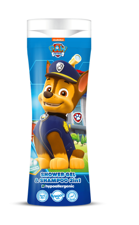 Bērnu dušas želeja un šampūns Air Val International Paw Patrol, 300 ml
