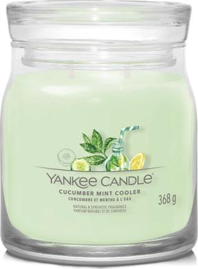 Žvakė, aromatinė Yankee Candle Signature Cucumber Mint Cooler, 35 - 50 h, 368 g, žalia sp.