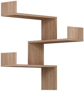 Sieninė lentyna Kalune Design Luksa 776HMS1715, ąžuolo sp., 60 cm x 90 cm x 60 cm
