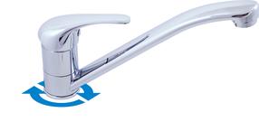 Кухонный смеситель Domoletti Selenga Eco DSEE005.5, хромовый цв.
