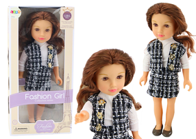 Lėlė Lean Toys Fashion, 44 cm, balta sp.