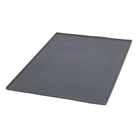 Trauku žāvēšanas paklājiņš Vileda Easy Kitchen, 60 cm x 40 cm, silikons, pelēka krās.