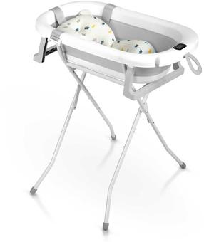 Sulankstoma vaikiška vonelė, su priedais Ricokids RK-287, balta sp./pilka sp., 85 cm