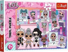 Пазл Trefl Lovely Dolls LOL 13288, 34 см x 48 см, 200 шт., многоцветный