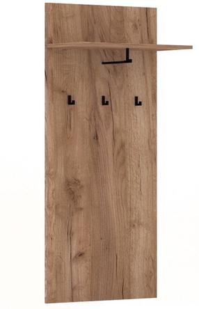 Sieninė drabužių kabykla Bilbao BL21, 139.4 cm, tobacco ąžuolo sp.