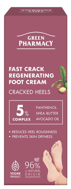 Pėdų kremas Green Pharmacy Fast Crack Regenerating, 75 ml
