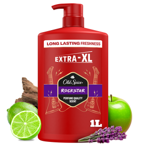 Ķermeņa mazgāšanas želeja vīriešiem Old Spice Rockstar 3-in-1, 1000 ml