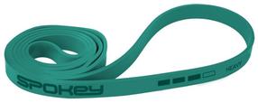 Pretestības gumija Spokey Power, 208 cm x 2.8 cm x 0.4 cm, zaļa krās.
