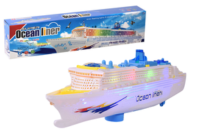  Rotaļlieta kuģis Super Ocean Liner, balta krās.