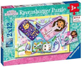Пазл 2in1 Ravensburger Gabbys Dollhouse 05709, 18 см x 26 см, 24 шт., многоцветный