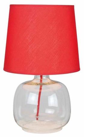 Galda stāvlampas Spotlight Mandy 7082115, E27, 40W, sarkana krās./caurspīdīga krās.