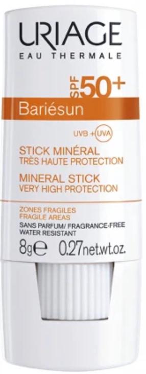 Līdzeklis iedeguma kopšanai ķermenim/sejai Uriage Bariesun SPF50+, 8 g