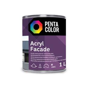 Фасадная краска Pentacolor Acryl Facade, белый цв., 1 л