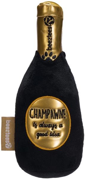 Žaislas šuniui, pliušinis Beeztees Champagne Bottle 2400086, 7 cm, aukso sp./juoda sp., 19