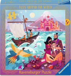 Puzle Ravensburger Japanese Fairy Tales, 22.2 cm x 22.2 cm, 64 gab., daudzkrāsaina