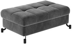Pufas Lorelle Paros 06, tamsiai pilka sp., 70 cm x 100 cm x 45 cm
